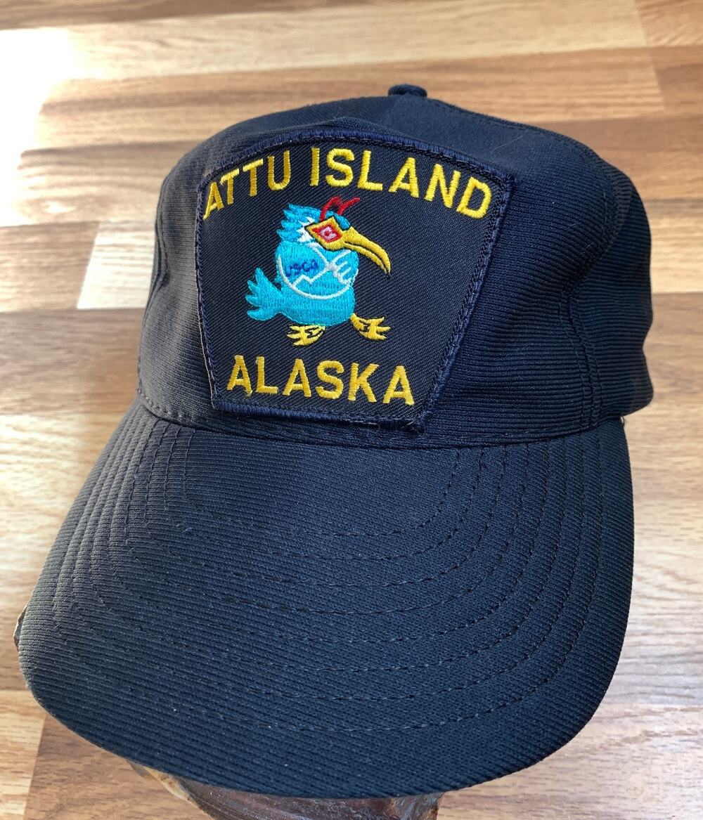 NorthStar USCG Trucker Hat Attu Island Alaska Black Snapback Fishing Made USA